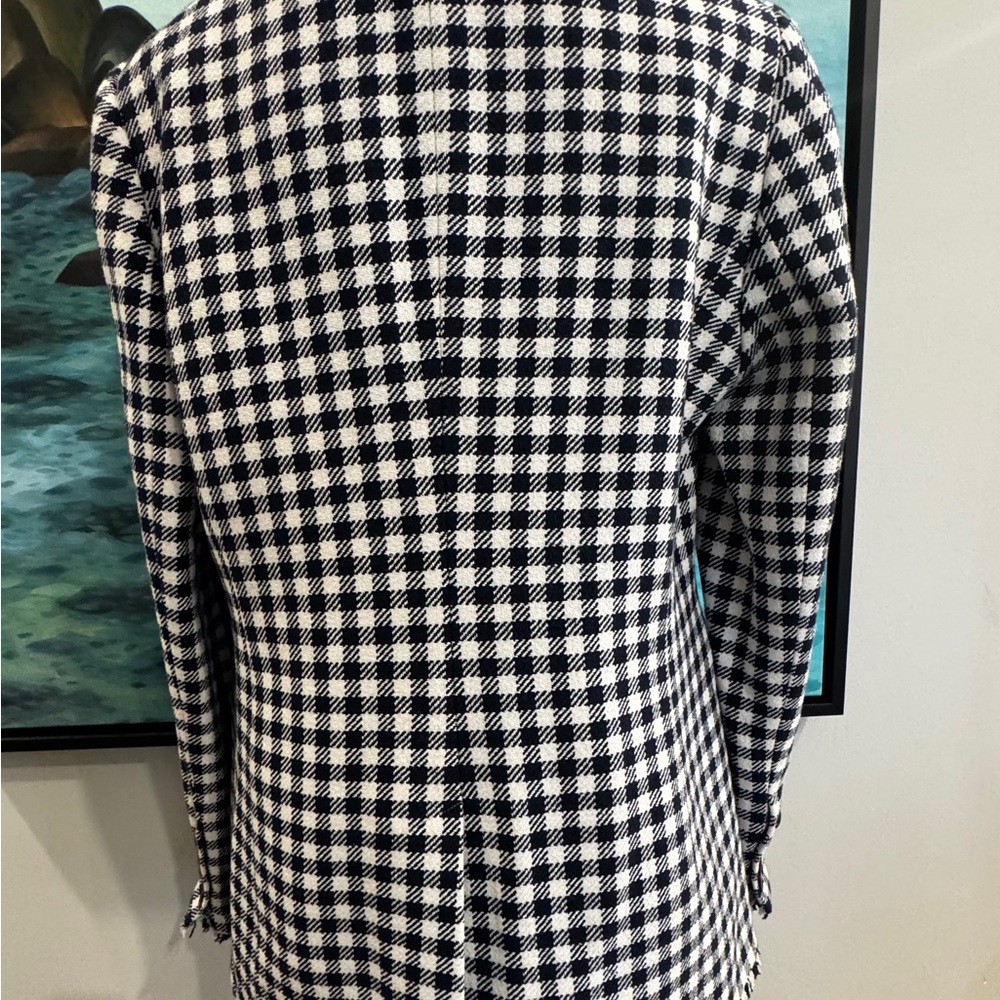 Boden Navy and White Checkered Hever Blazer - Picture 5 of 9